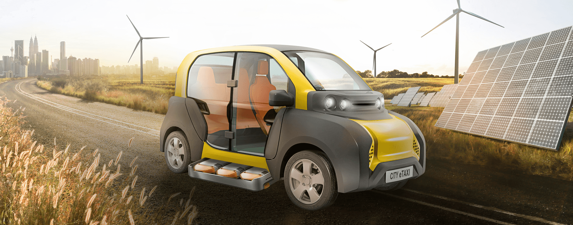 Adaptive City Mobility (ACM) präsentiert das CITY eTAXI
