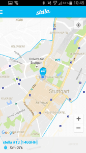 Der Zuhause-Bereich ist gekennzeichnet
